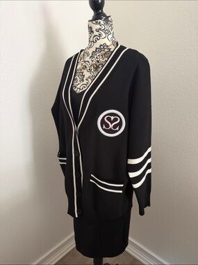 Sandro Paris women’s Melna Varsity  Cardigan Size 1
